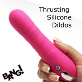 Thrusting Silicone Dildo - Pink